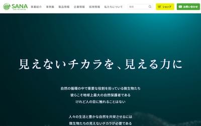 サナの公式HPキャプチャ